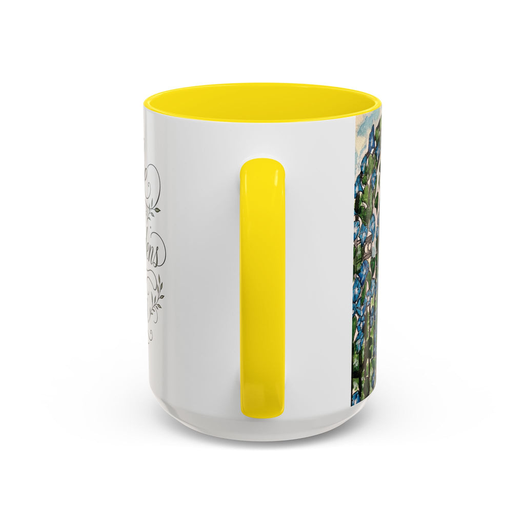 Coffee Mug - "Coffee and Quiet Gardens Fix Most Things" Floral Accent