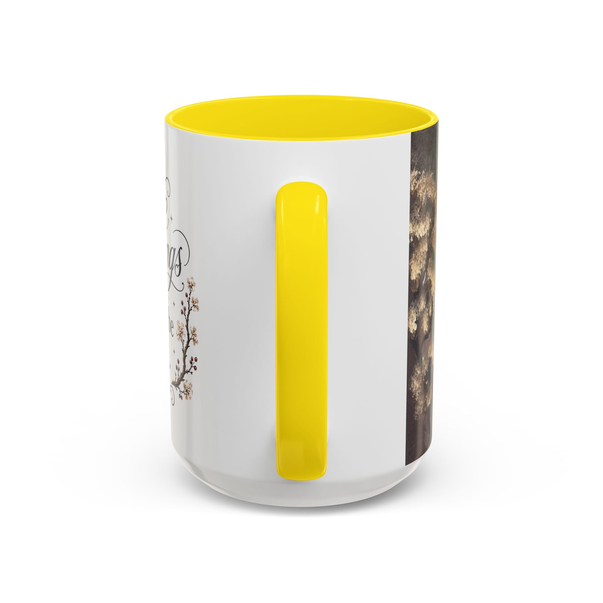 Coffee Mug - "Some mornings are meant to be quiet" Accent Ceramic Mug