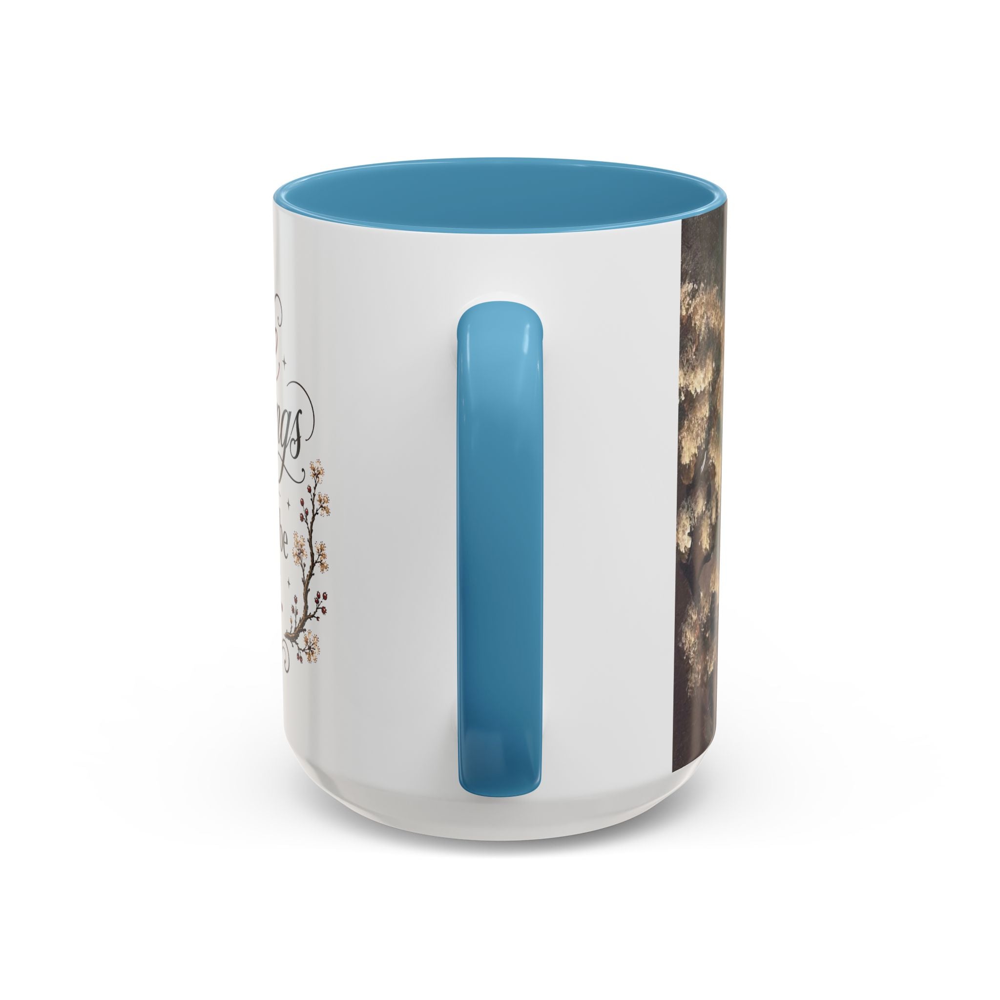 Coffee Mug - "Some mornings are meant to be quiet" Accent Ceramic Mug