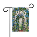 Garden Arch Floral Flag - Blue Morning Glory Garden House Banner