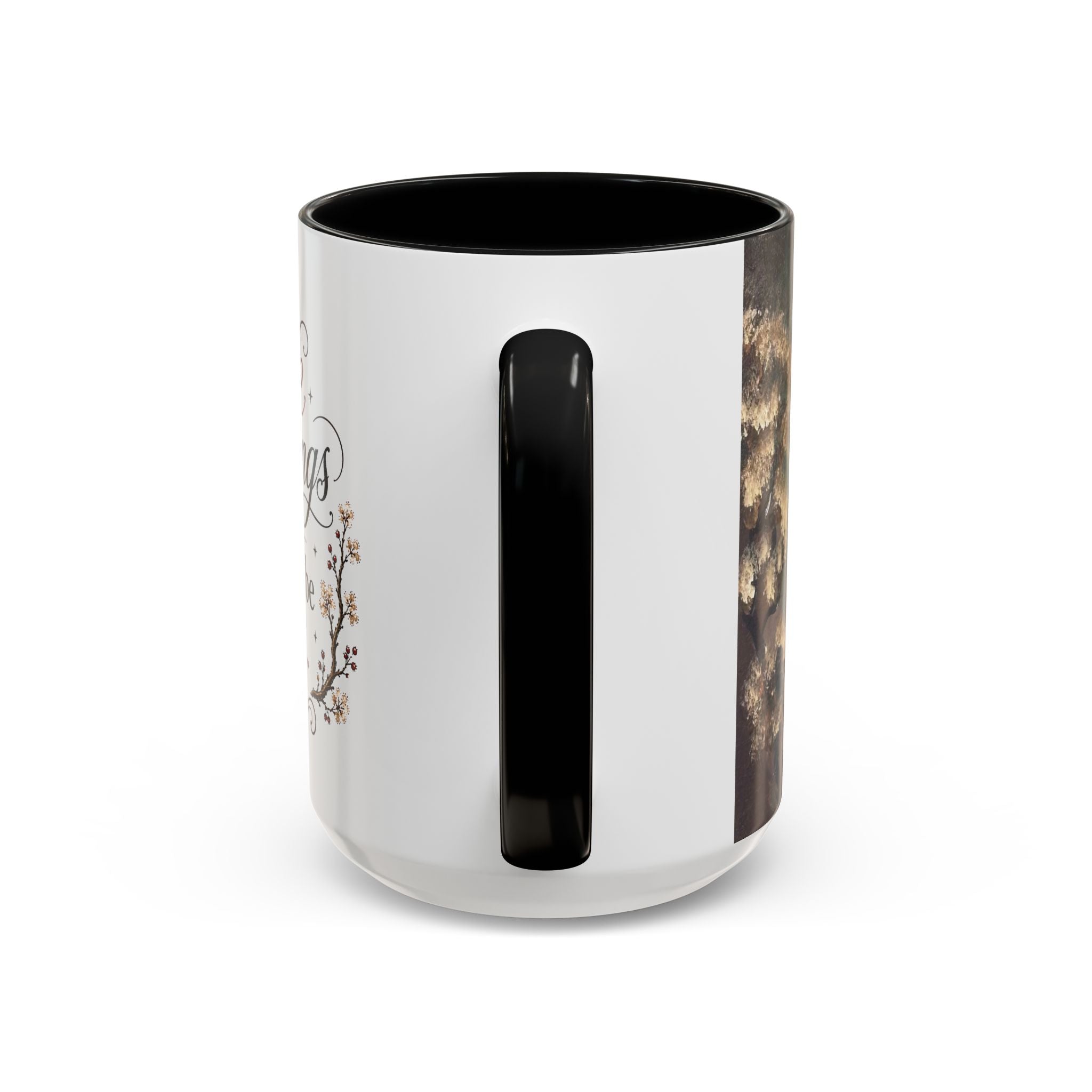 Coffee Mug - "Some mornings are meant to be quiet" Accent Ceramic Mug