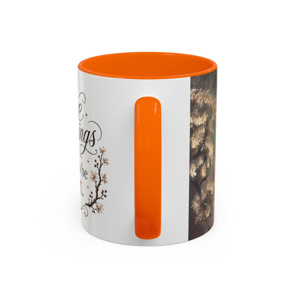 Coffee Mug - "Some mornings are meant to be quiet" Accent Ceramic Mug