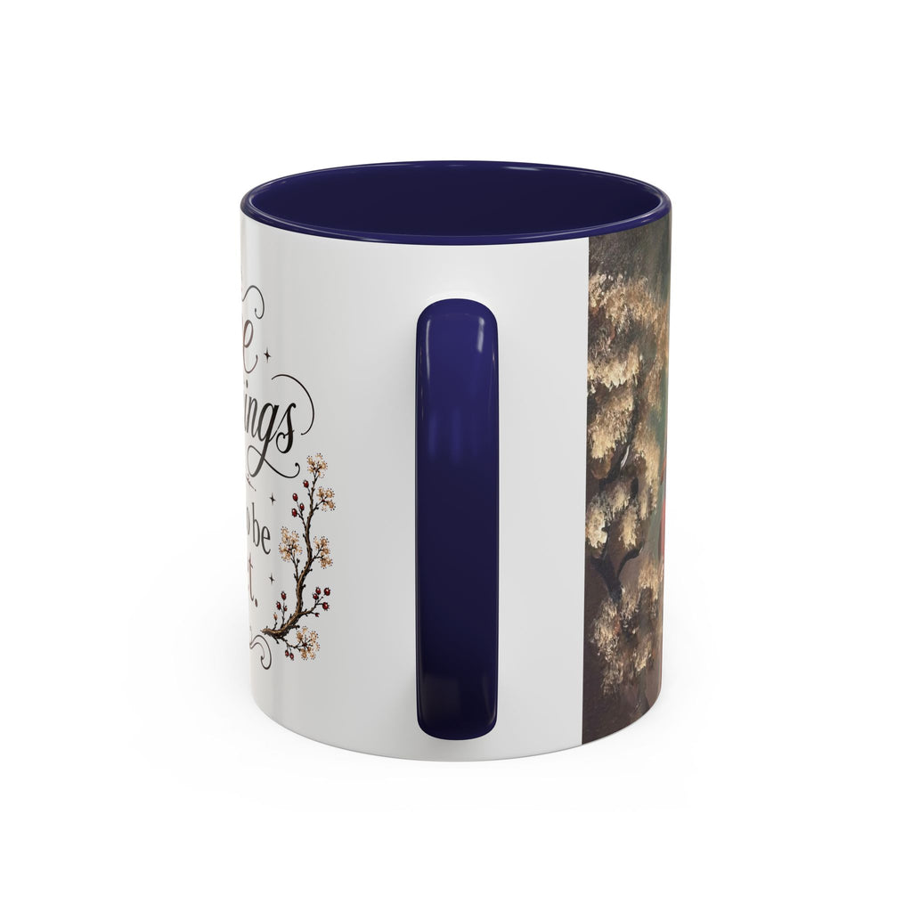 Coffee Mug - "Some mornings are meant to be quiet" Accent Ceramic Mug