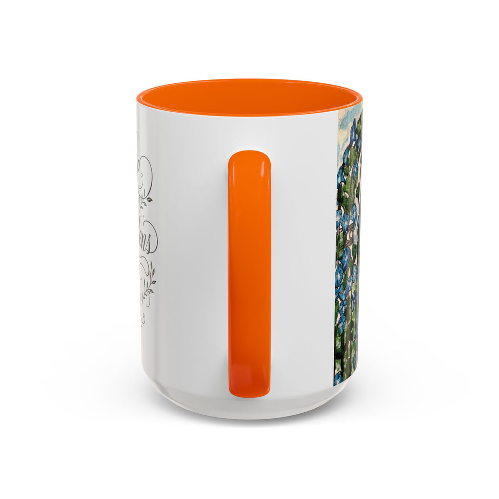 Coffee Mug - "Coffee and Quiet Gardens Fix Most Things" Floral Accent