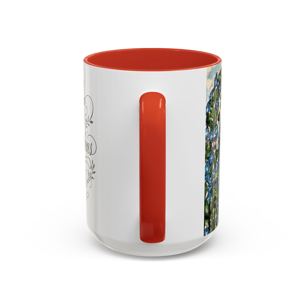 Coffee Mug - "Coffee and Quiet Gardens Fix Most Things" Floral Accent