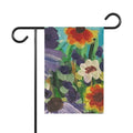 Floral Garden Flag — Colorful Watercolor Flower House Banner