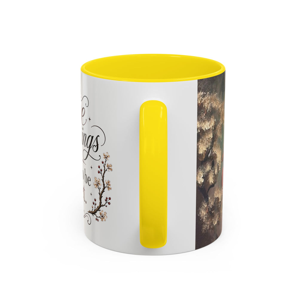 Coffee Mug - "Some mornings are meant to be quiet" Accent Ceramic Mug