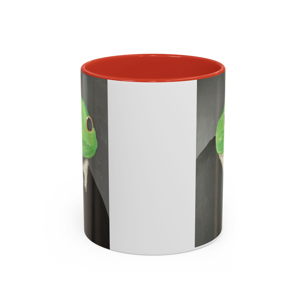 Frog in Suit Accent Coffee Mug – Quirky Formal Frog Art (11/15oz)