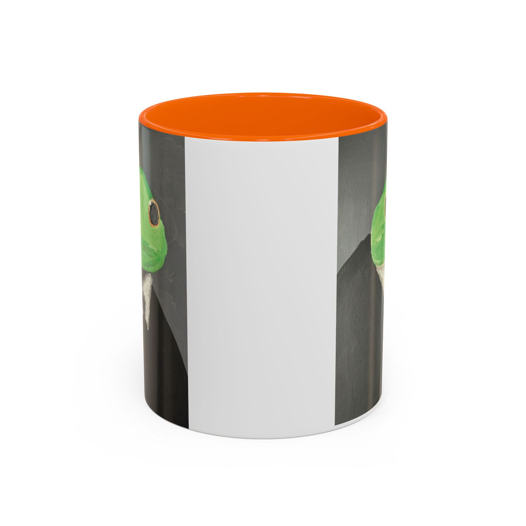 Frog in Suit Accent Coffee Mug – Quirky Formal Frog Art (11/15oz)