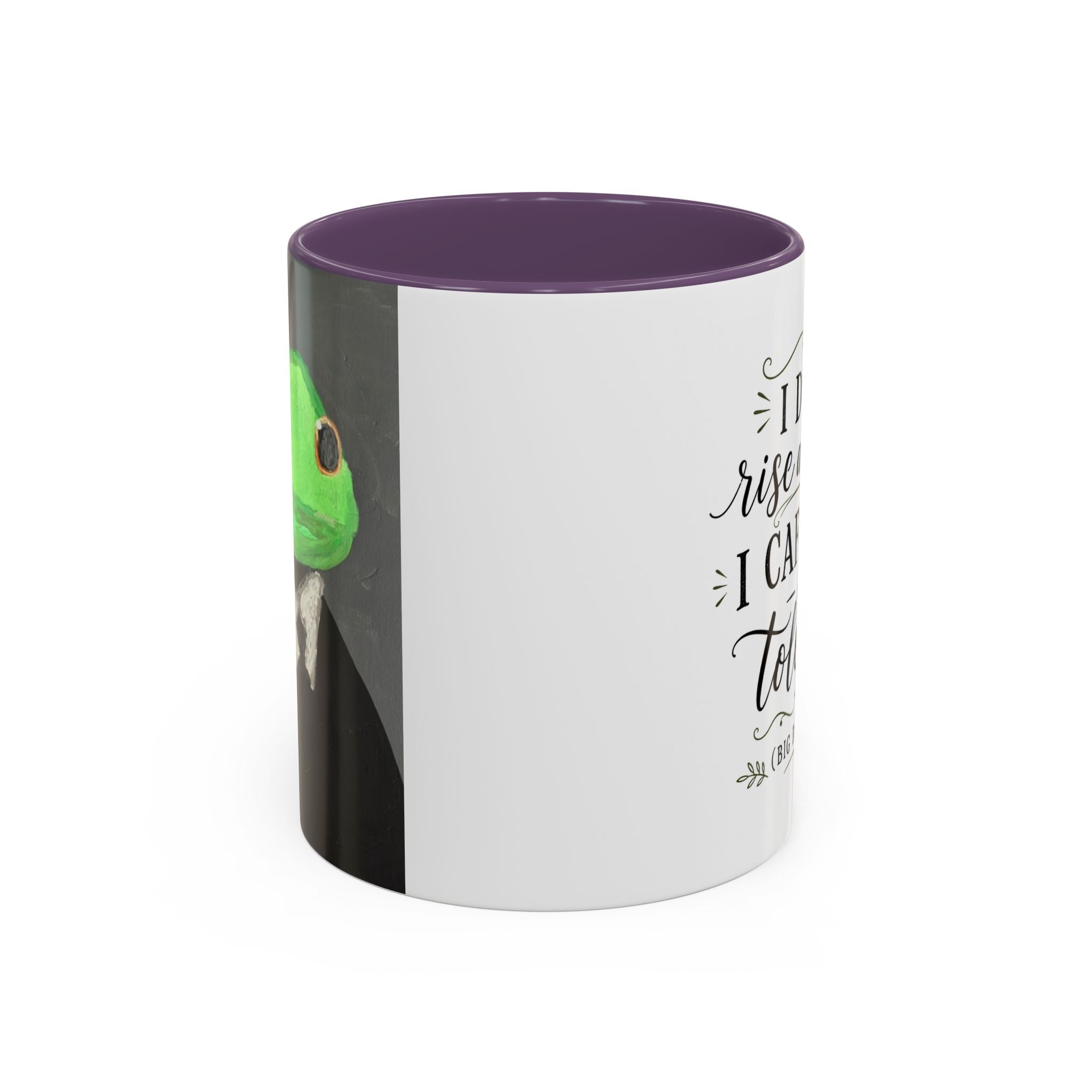 Coffee Mug — "I Don’t Rise and Shine, I Caffeinate and Tolerate" (Accent, 11/15oz)