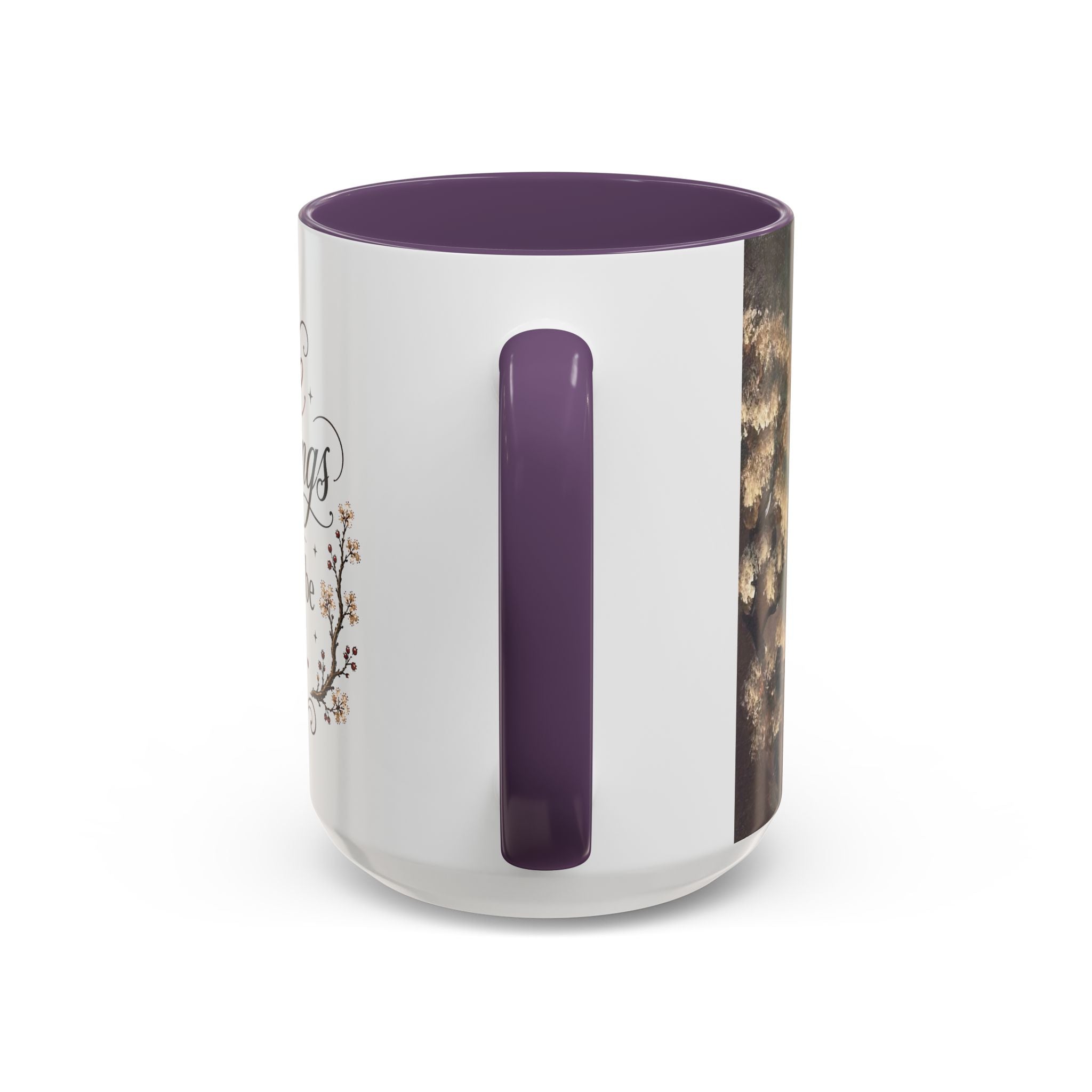 Coffee Mug - "Some mornings are meant to be quiet" Accent Ceramic Mug