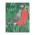 Robin Bird Canvas Art — Stretched Matte Wall Decor (1.25")