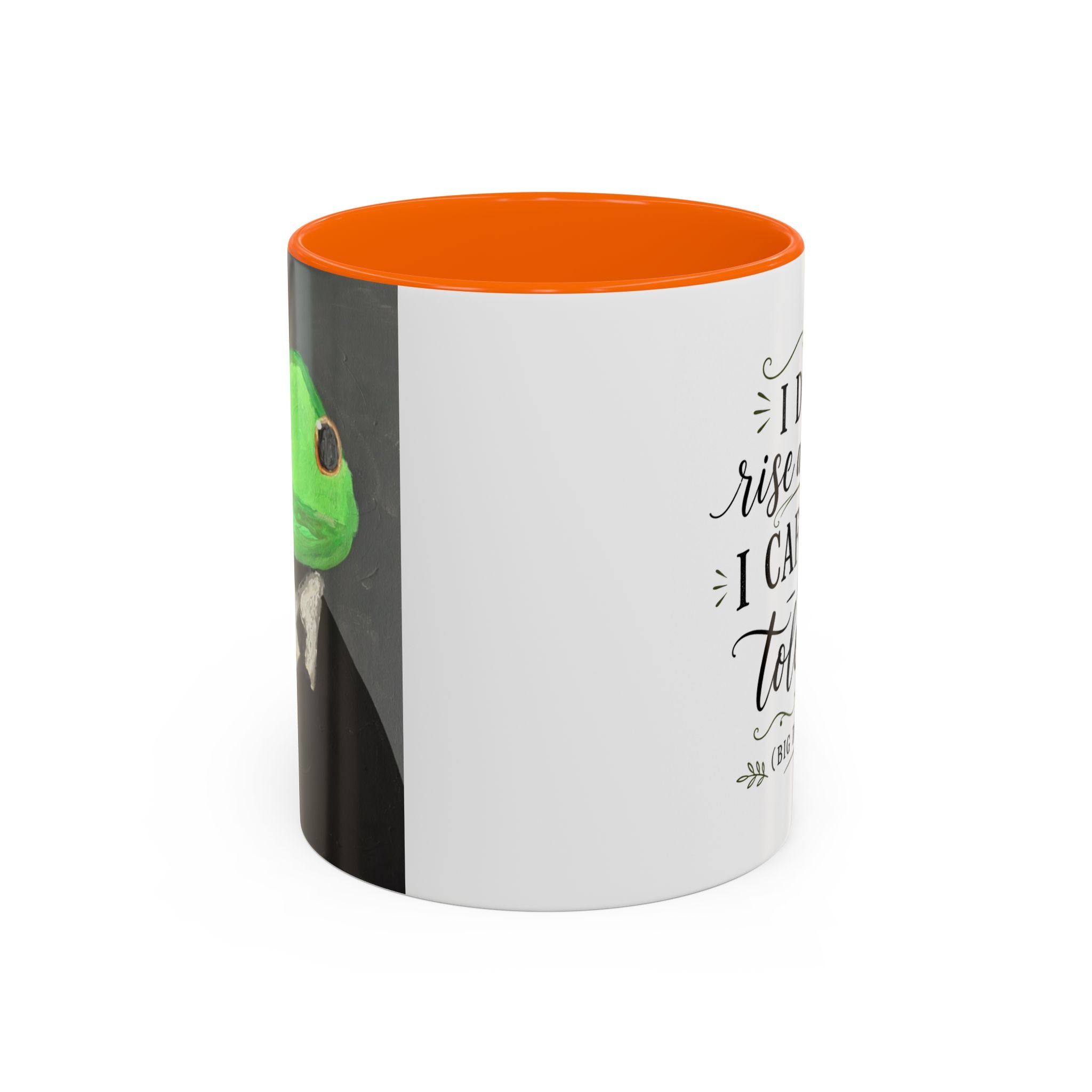 Coffee Mug — "I Don’t Rise and Shine, I Caffeinate and Tolerate" (Accent, 11/15oz)