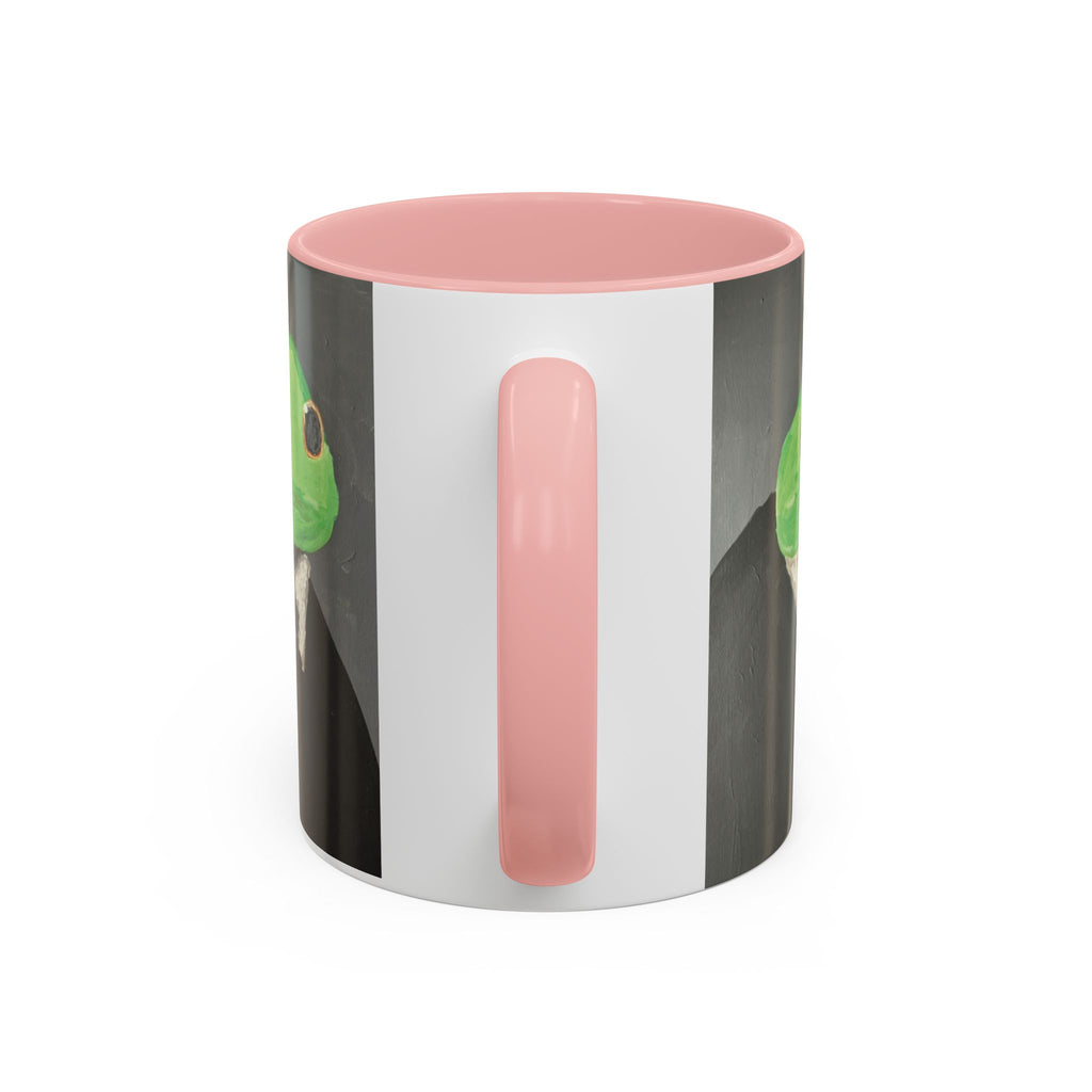 Frog in Suit Accent Coffee Mug – Quirky Formal Frog Art (11/15oz)