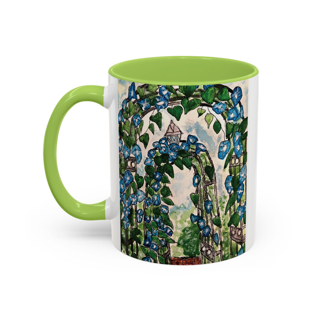 Coffee Mug - "Coffee and Quiet Gardens Fix Most Things" Floral Accent