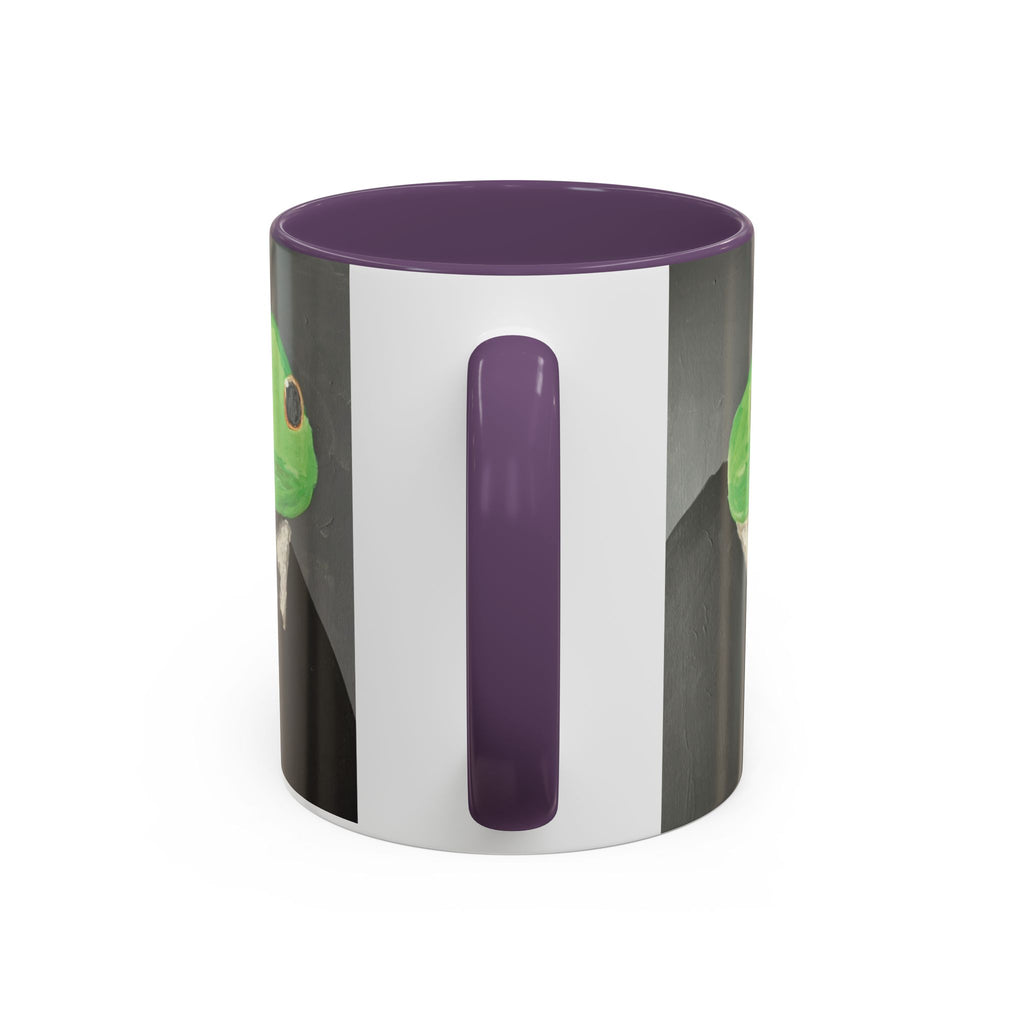 Frog in Suit Accent Coffee Mug – Quirky Formal Frog Art (11/15oz)