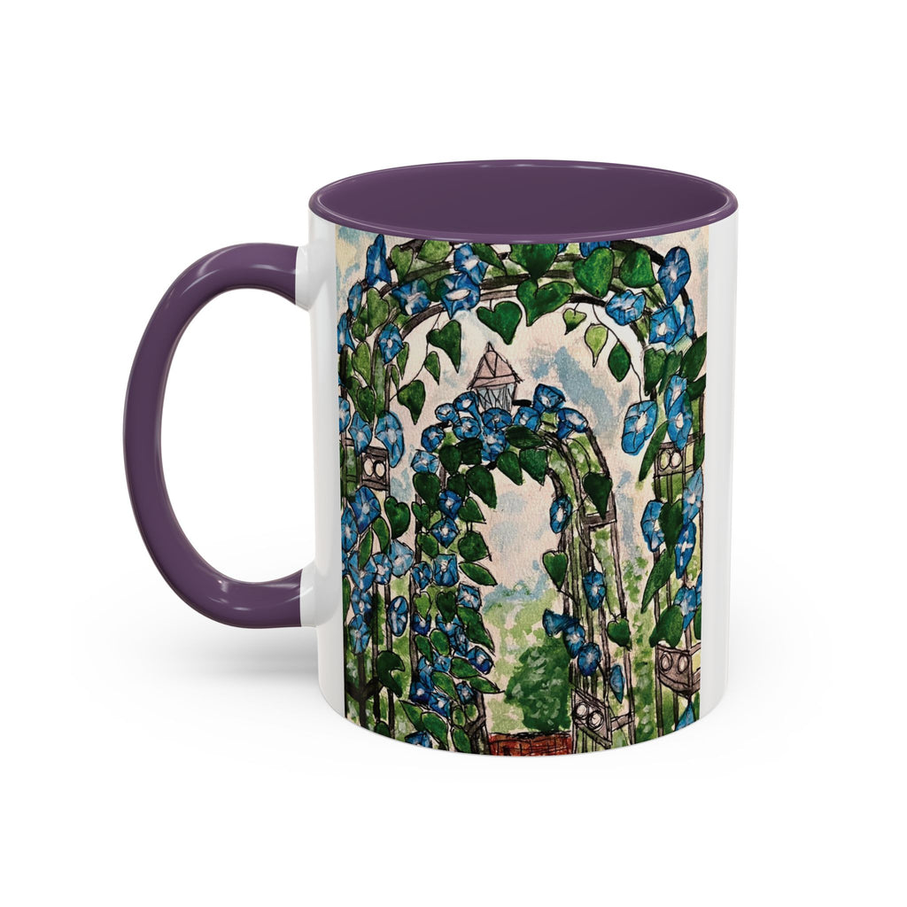 Coffee Mug - "Coffee and Quiet Gardens Fix Most Things" Floral Accent