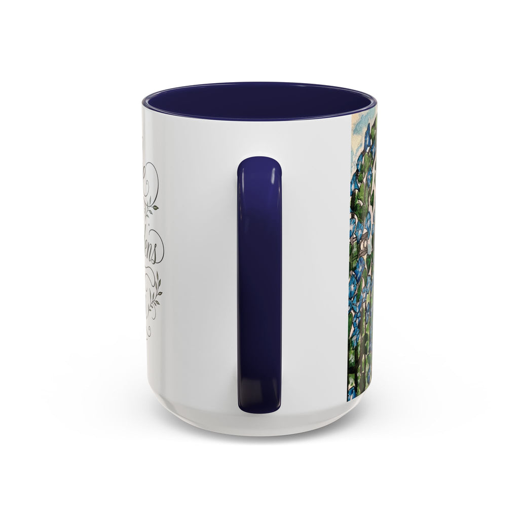 Coffee Mug - "Coffee and Quiet Gardens Fix Most Things" Floral Accent